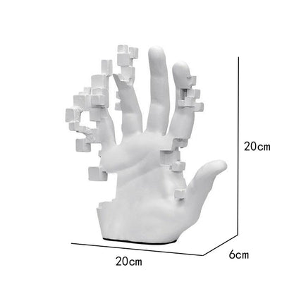 Moderne Kunstvolle Berührungen Hand Statue Dekor