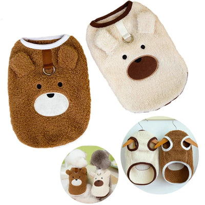 Zavando Warmer Hundemantel mit D-Ring – Kuschelige Hundejacke für kleine Hunde