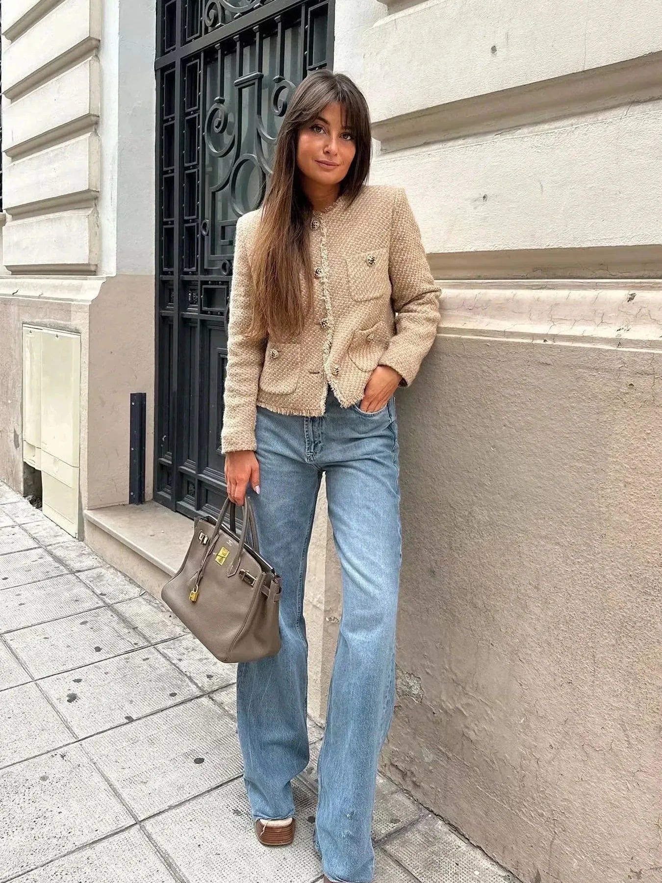 Damen Elegante Cropped Blazer | Klassisch