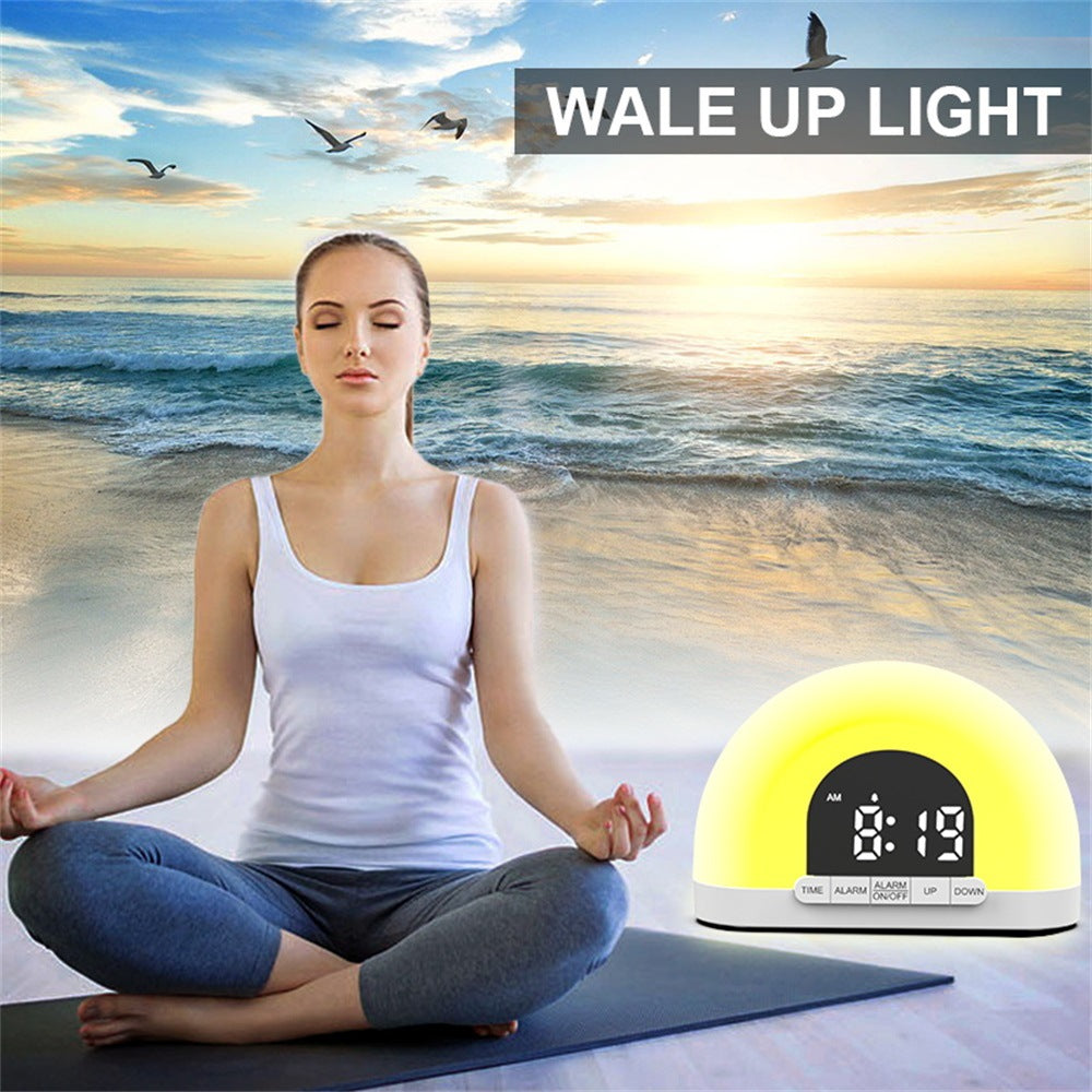 Wake-Up Light Simulierte Sonnenaufgang Elektronischer Wecker