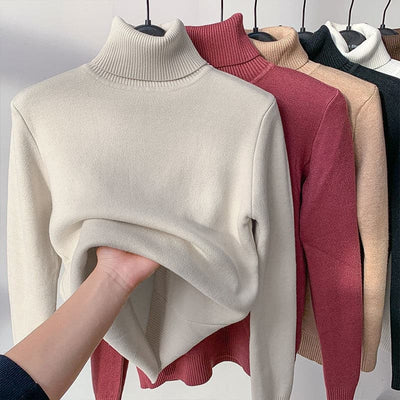 Zavando | Elegante Turtleneck Herbst-Winter-Pullover für Damen