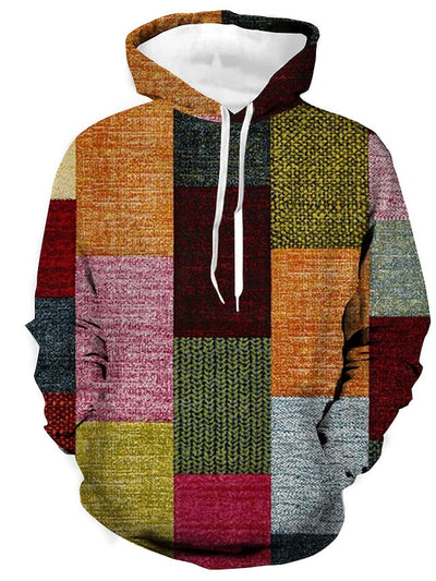 Zavando | Stylischer Winter-Hoodie aus Baumwolle mit Karomuster