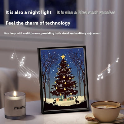 Weihnachtsbaum Bluetooth Lautsprecher - Leuchtendes Kunst Ornament 2024