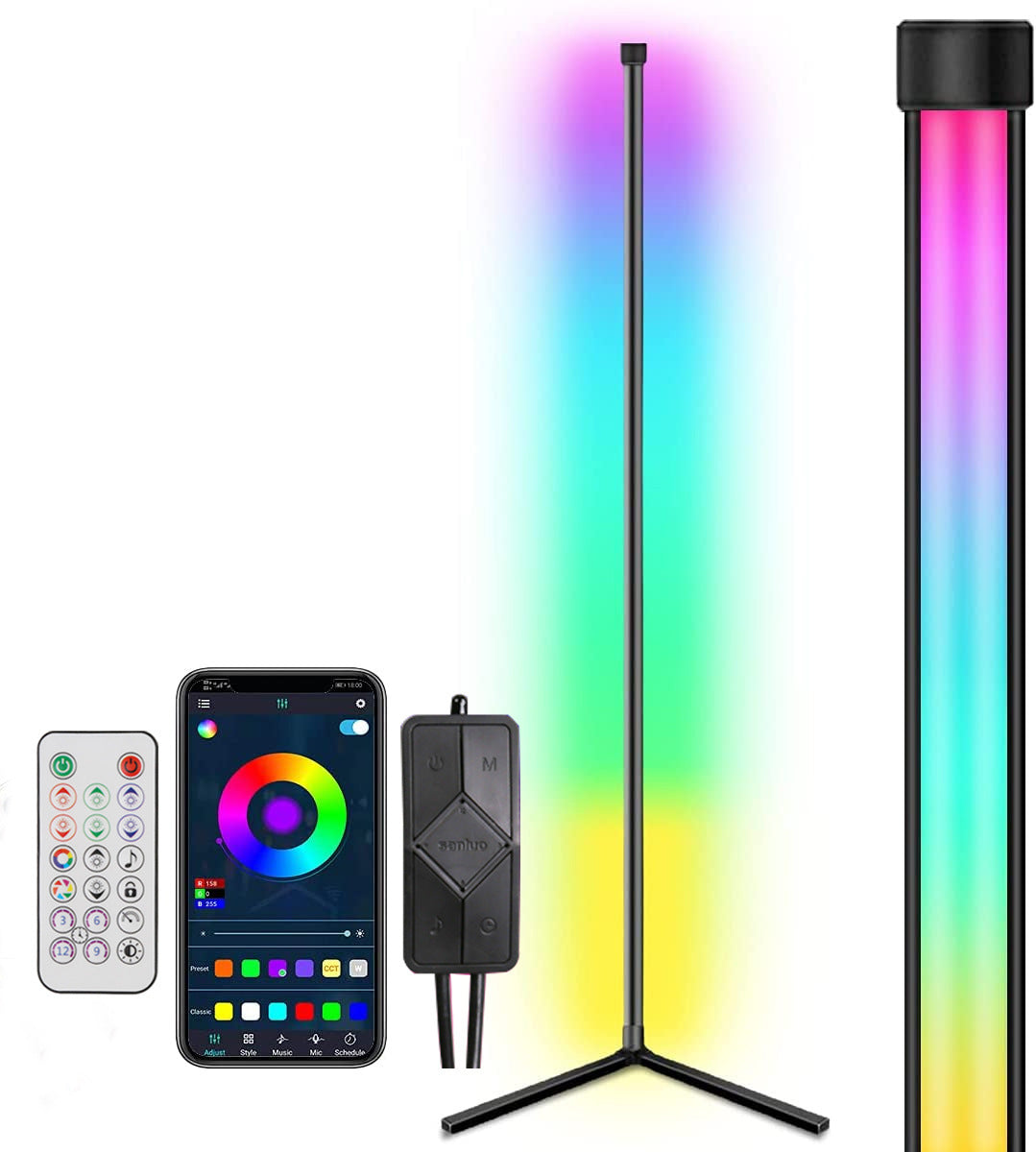 Symphony Bluetooth RGB Boden Graffiti Smart APP Ecke Atmosphäre Lampe