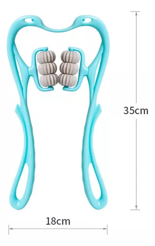 ROLLBARE HALSMASSAGER MIT 6 BÄLLEN, Lindert Schmerzen und korrigiert die Haltung
