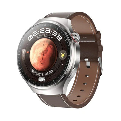 Watch 4 PRO Rundes Smartwatch: Bluetooth-Anrufe, wasserdicht und intelligenter Sprachassistent für Ihr aktives Leben!