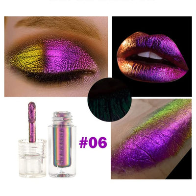 (1+1 KOSTENLOS) Flüssiger Glitzer Lidschatten & Lippenstifte