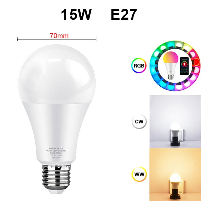 WiFi Smart Lichtbirne RGB LED Lampe