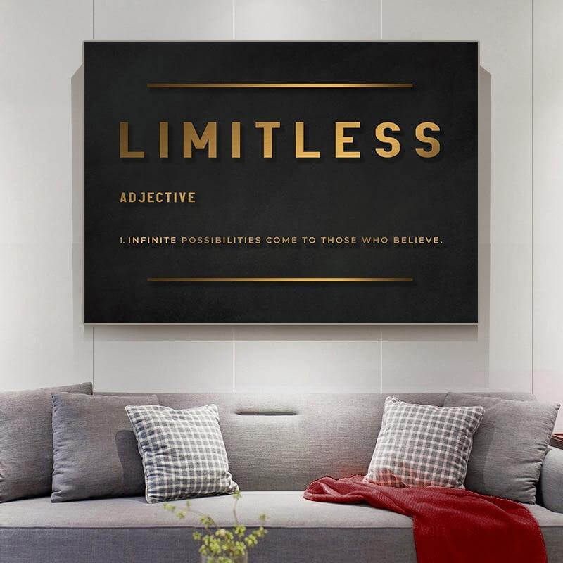 Moderne Hustle Inspirierende Leinwand Wandposter