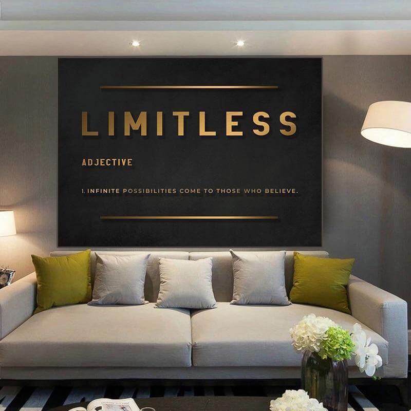 Moderne Hustle Inspirierende Leinwand Wandposter