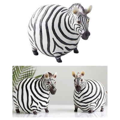 Moderne süße Zebra Harzfiguren