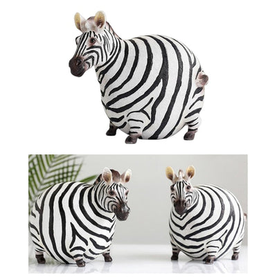 Moderne süße Zebra Harzfiguren