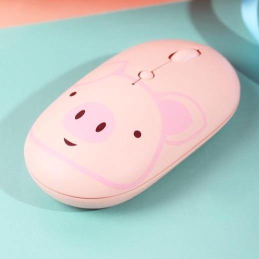 Wiederaufladbare universelle USB-C Cartoon-Wireless-Maus