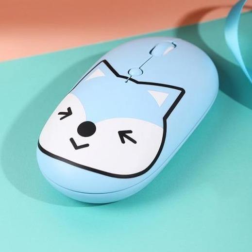 Wiederaufladbare universelle USB-C Cartoon-Wireless-Maus