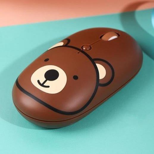 Wiederaufladbare universelle USB-C Cartoon-Wireless-Maus