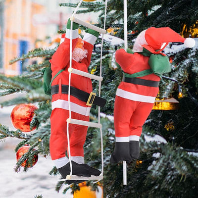 Weihnachtsmann Puppe Anhänger Leiter