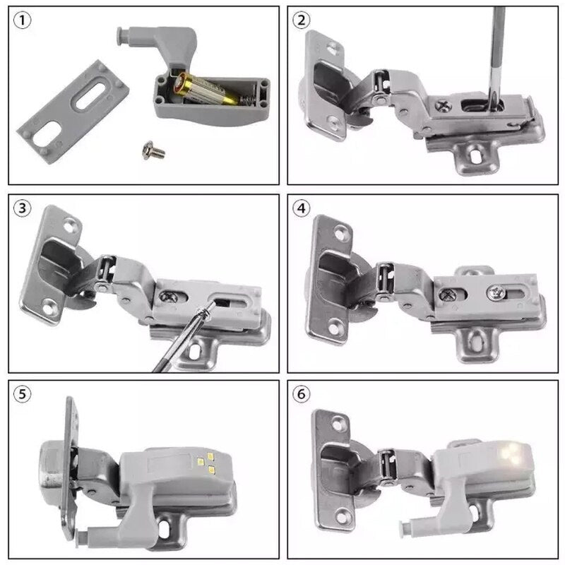 10 Stück LED Sensor Scharnier Kleiderschranklampe