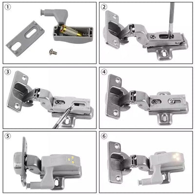 10 Stück LED Sensor Scharnier Kleiderschranklampe