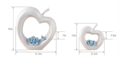 Moderne Keramische Liebe Apfel Wohnkultur