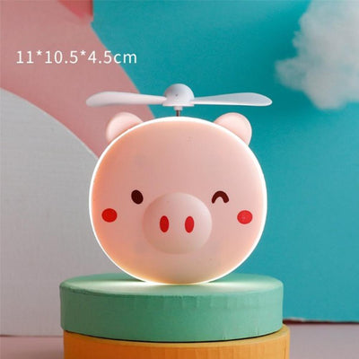 Wiederaufladbarer Piggy Mini Led Makeup Licht Spiegel