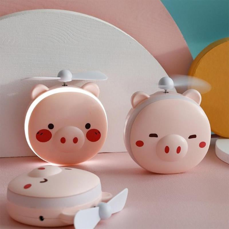 Wiederaufladbarer Piggy Mini Led Makeup Licht Spiegel