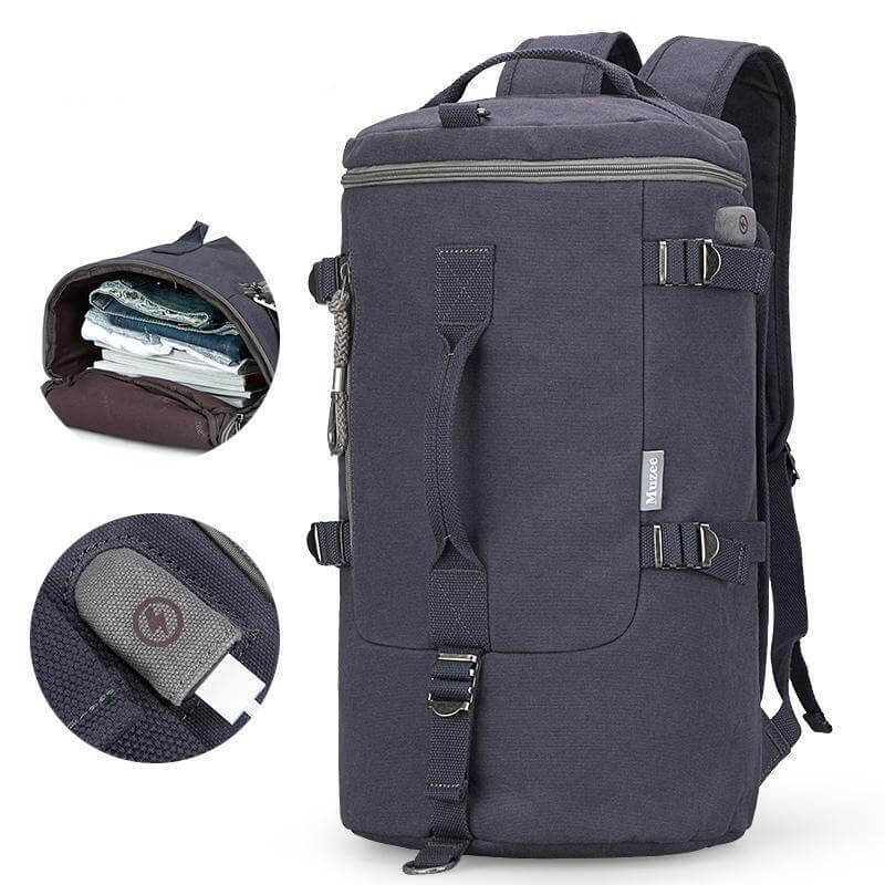 Zylinderpaket Multifunktionaler Männer Mode Rucksack