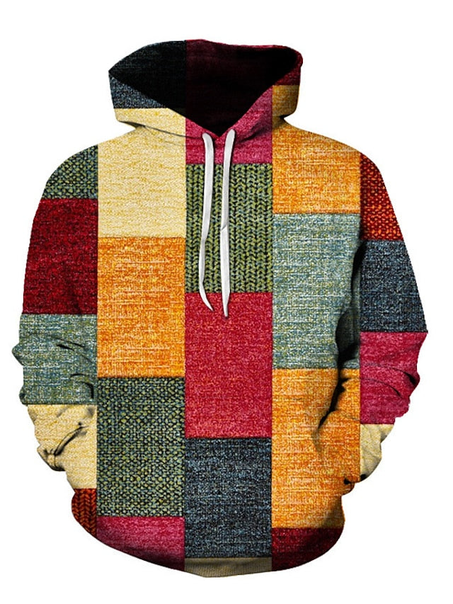 Zavando | Stylischer Winter-Hoodie aus Baumwolle mit Karomuster