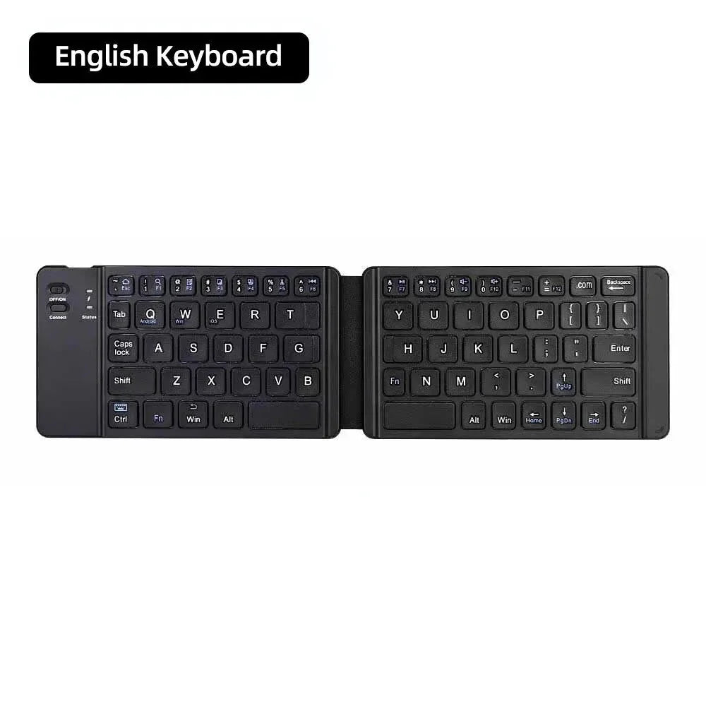 Wiederaufladbare Mini-Tastatur: Drahtloses faltbares Touchpad