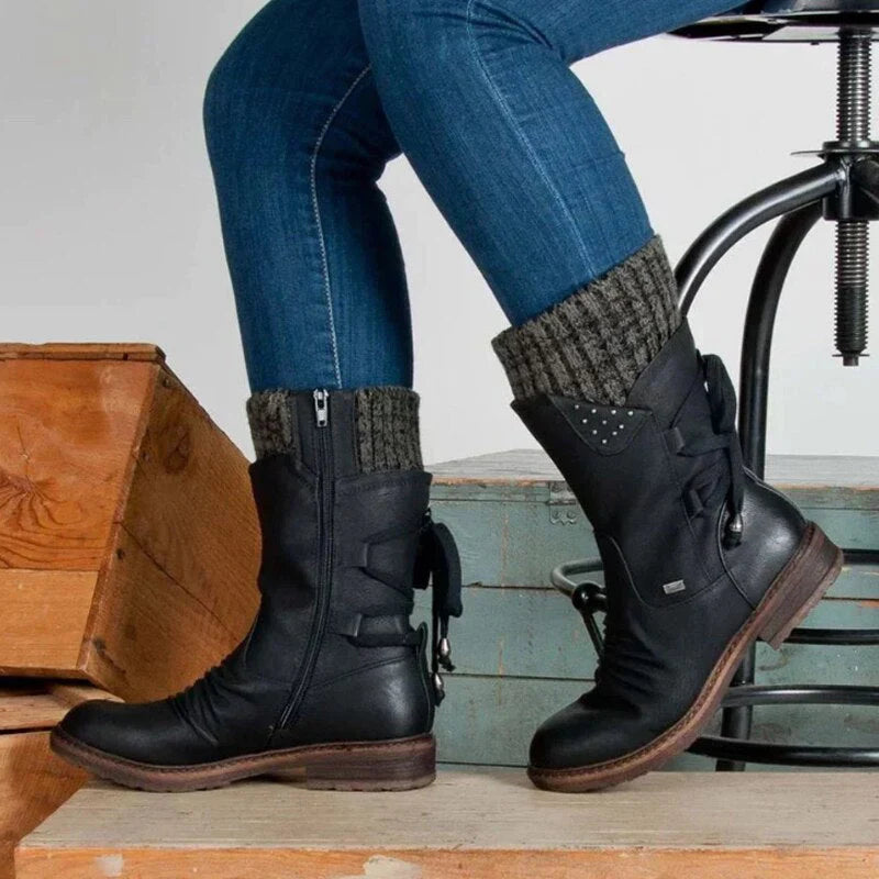 SHIMAKI - HOCHWERTIGE HALBHOHE WINTERSTIEFEL FÜR FRAUEN