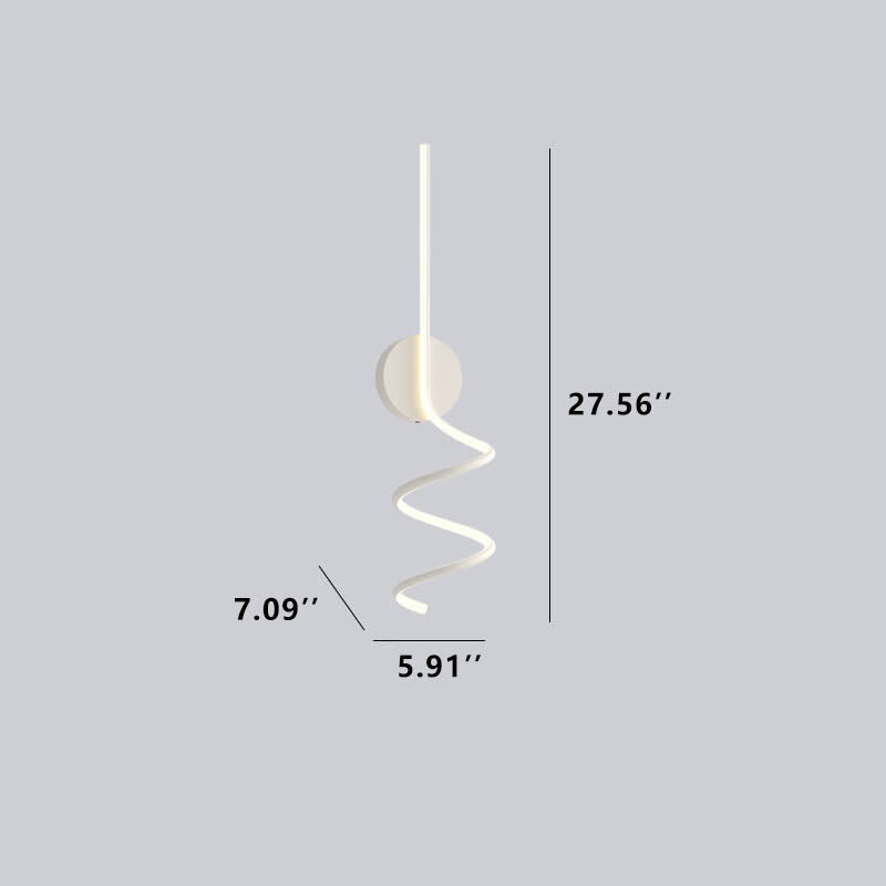 Minimalistische Creative Arcs Lines 1-flammige LED-Wandleuchte