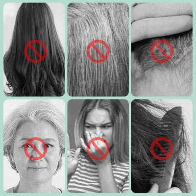 10PCS Pflanzenblasen-Haarfärbeshampoo！