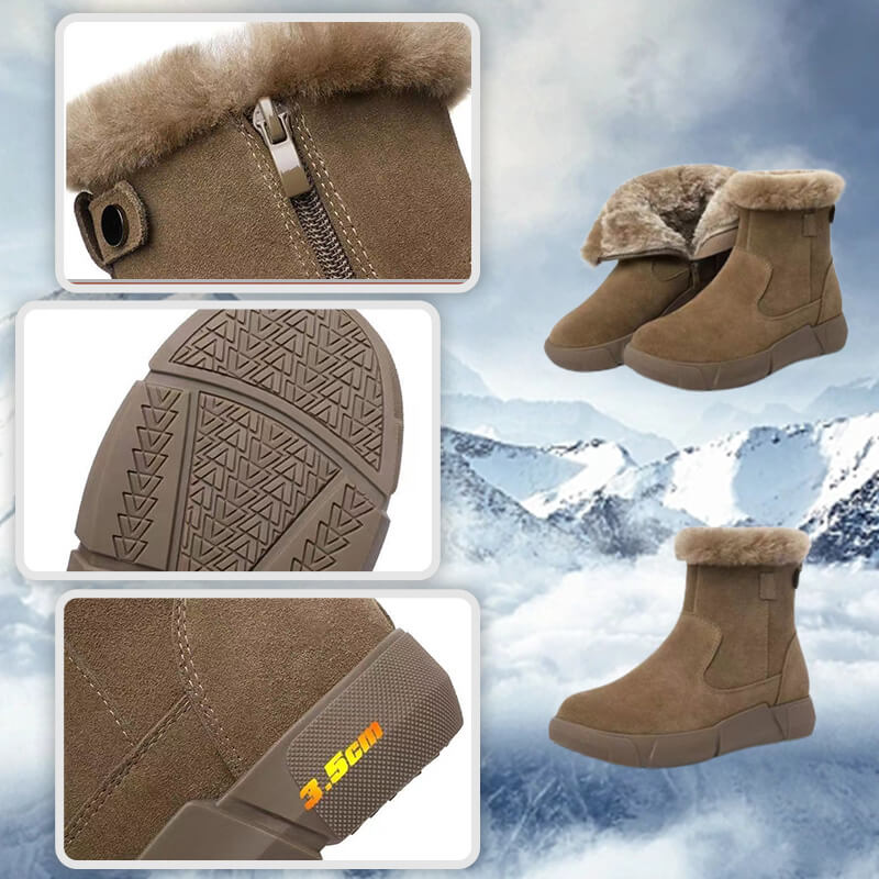 [Warmes Geschenk] Winterliche warme Pelzstiefel für Frauen