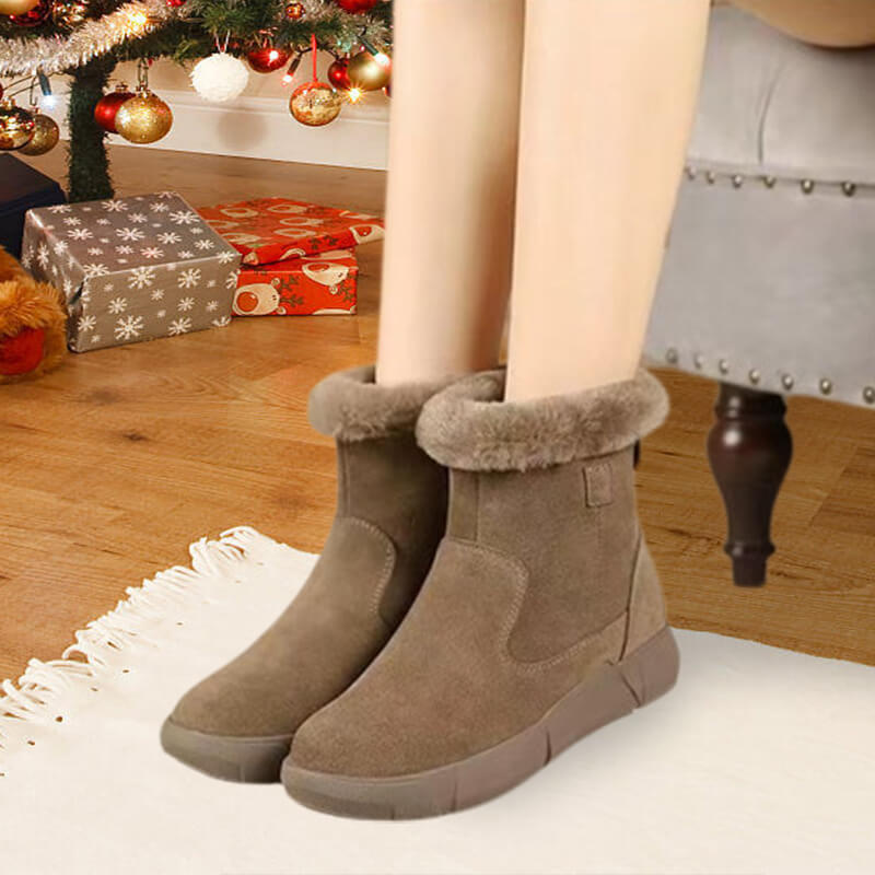 [Warmes Geschenk] Winterliche warme Pelzstiefel für Frauen