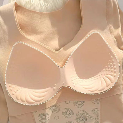 [Ideales Geschenk] Thermounterwäsche mit integriertem BH für Damen