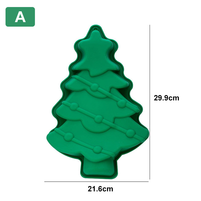 Weihnachtsgeschenk! Kreative Silikon Weihnachtsbaum Backform