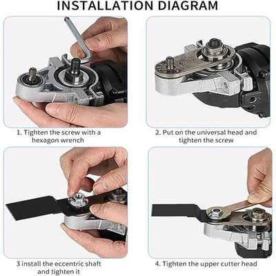 Winkelschleifer-Adapter & Aufsatz-Set