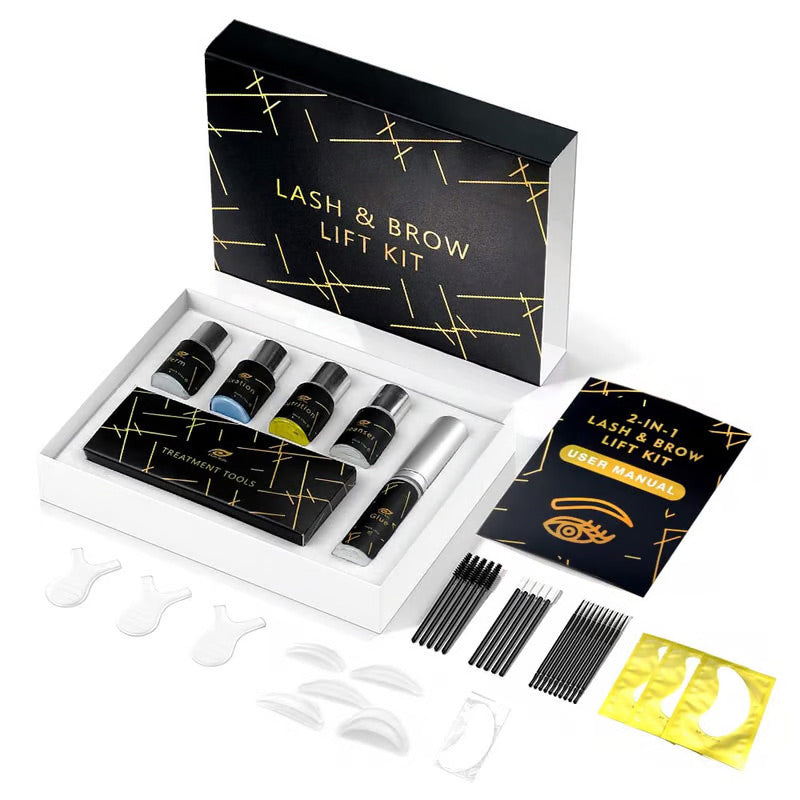 Wimpern-Lifting-Kit und Augenbrauen-Laminierungs-Kit - sofortiger Lift und Schwung