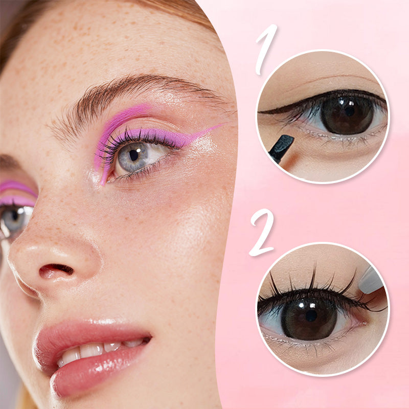 Selbstklebender Eyeliner und falsches Wimpern-Set