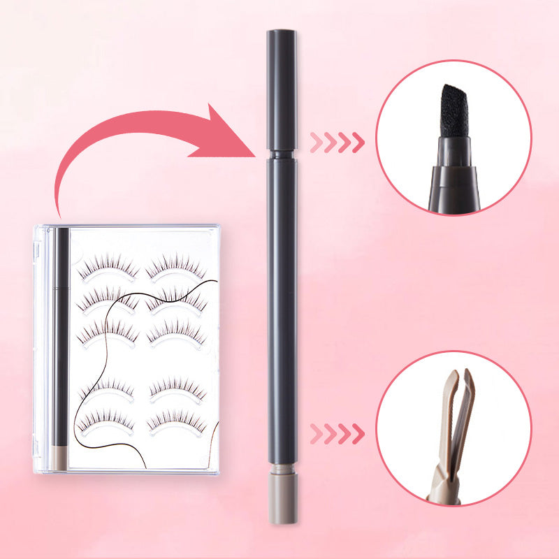 Selbstklebender Eyeliner und falsches Wimpern-Set