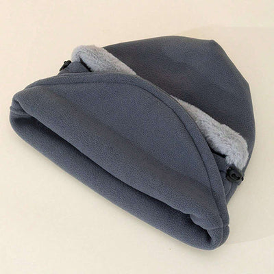 Unisex Winter Winddicht Kunstfleece Cowl Kapuze