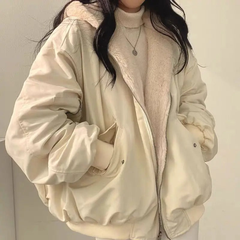 Zavando | Bequeme doppellagige Winterjacke im koreanischen Stil