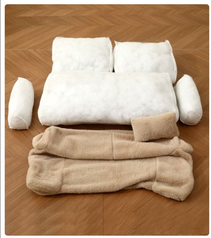 SnugNest | Weiches Fleece-Tiersofa